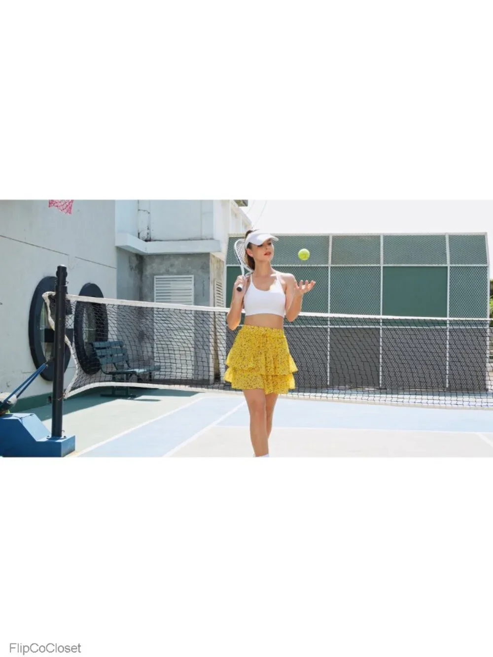 Ruffle Tiered Skort Flowy Shorts for Women Golf Tennis Skirt